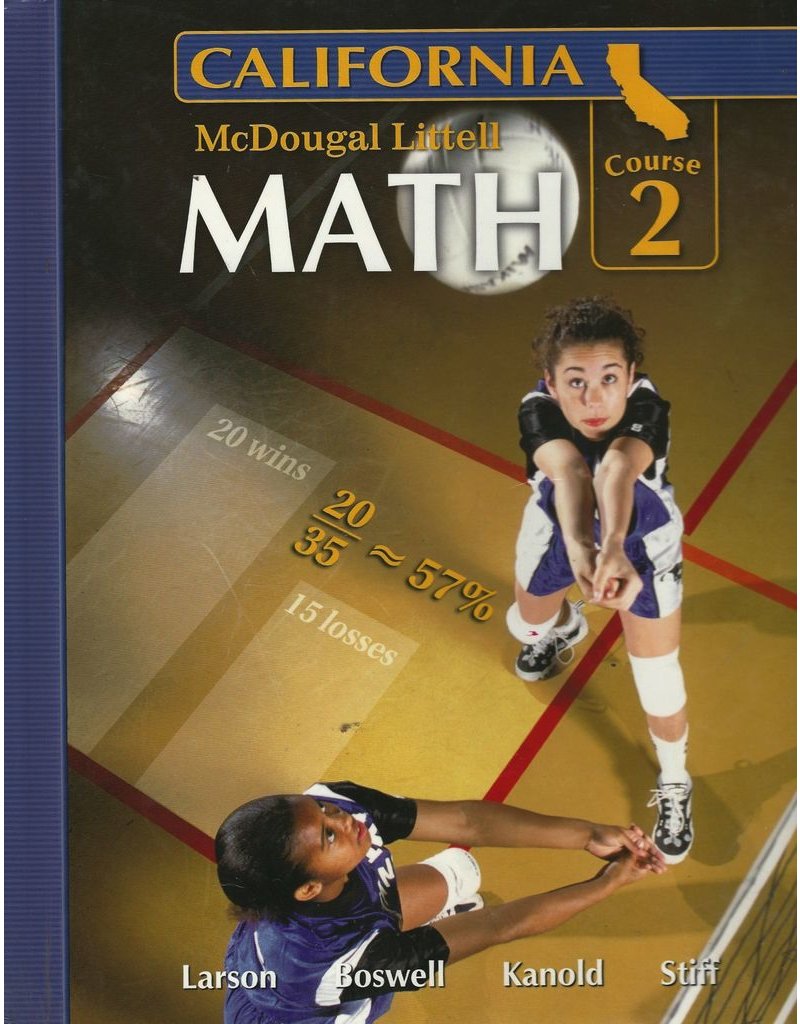 Mcdougal Littell Middle School Math California: Student Edition Course 2