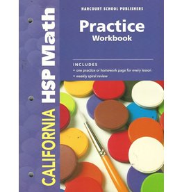 Hsp Math California: Practice Workbook Student Edition Grade 1