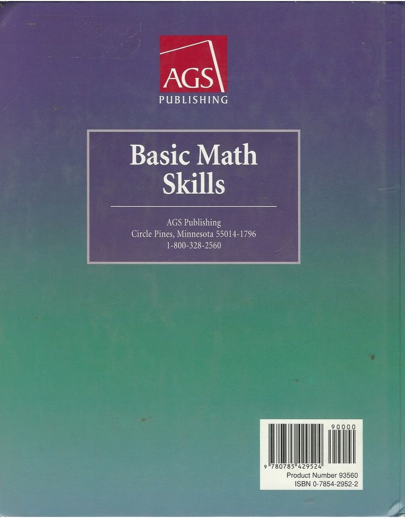 Ags Basic Math Skills Student Text