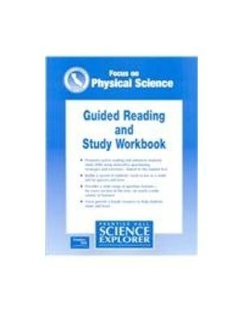 Focus On Physical Science Guided Reading And Study Workbook California Edition (Science Explorer)