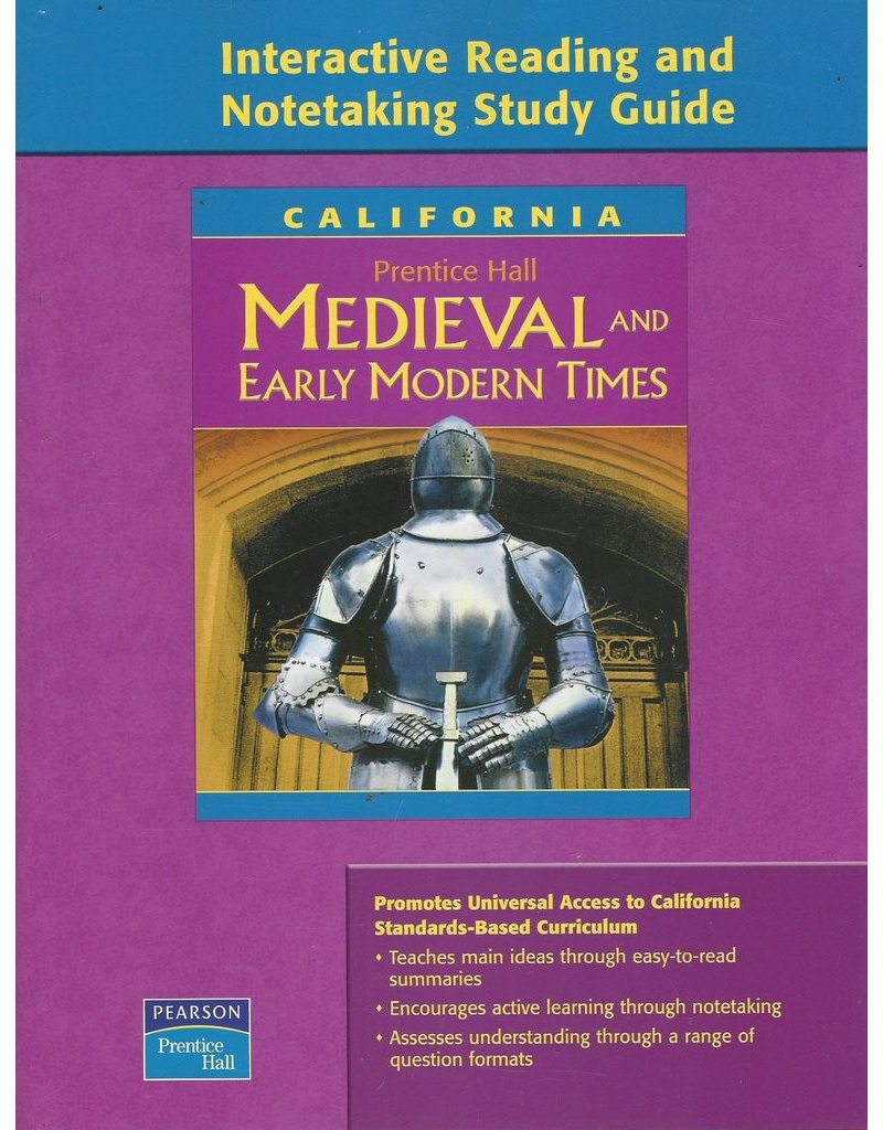 Medieval and Early Modern Times: California: Interactive Reading and Notetaking Grade 7