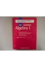 Holt Algebra 1: Focus On California Standards: Intervention Workbook