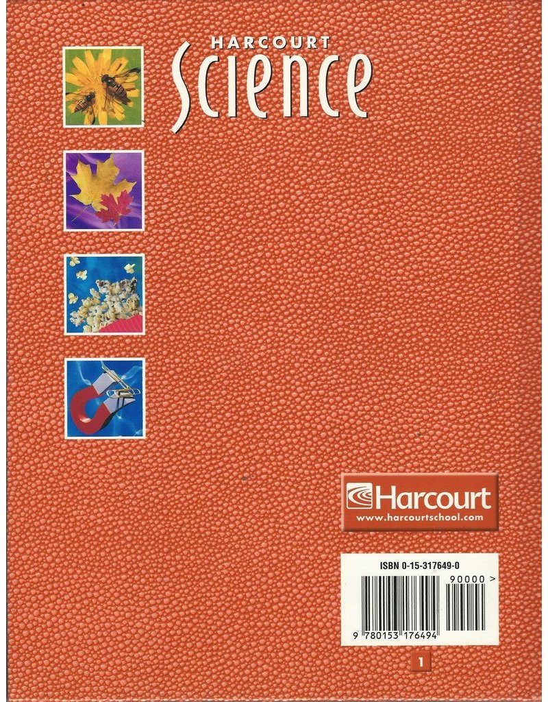 Harcourt Science, Grade 1, California Edition