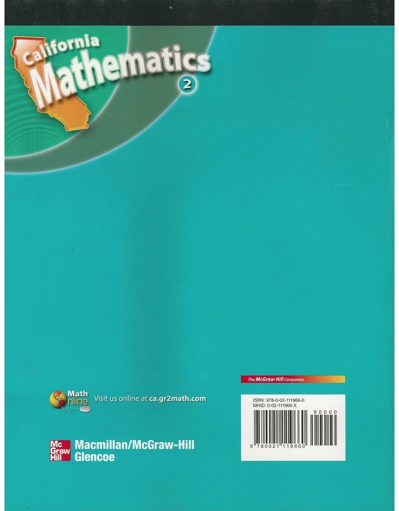 CA Mathematics - Homework Practice and Problem-Solving Workbook
