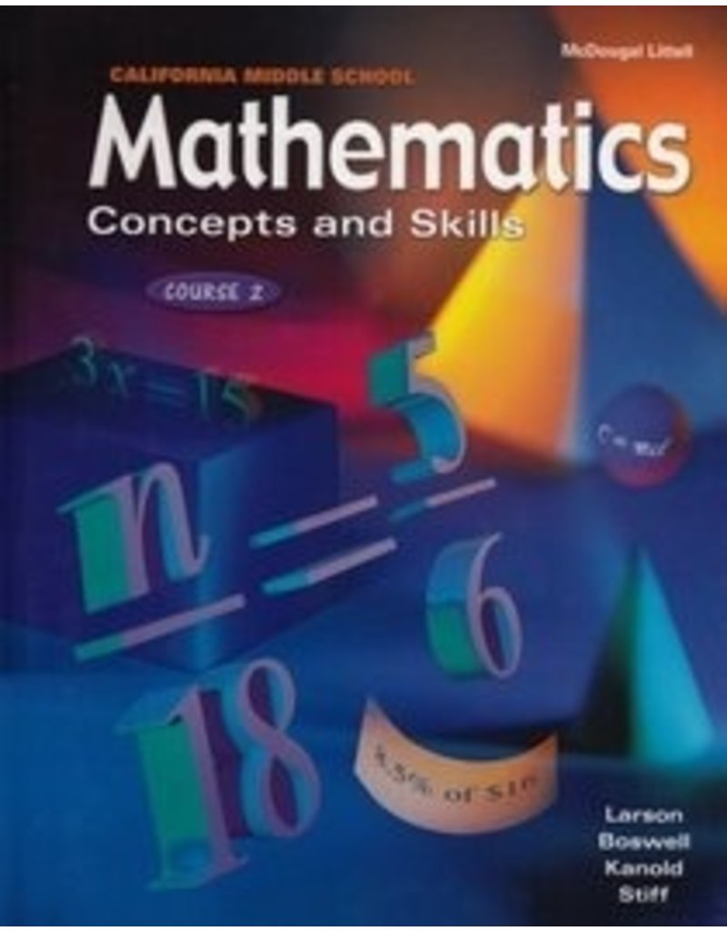 California Middle School Mathematics: Concepts And Skills Course 2. Other. 