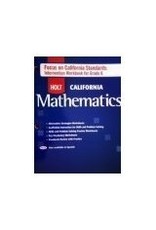 Mathematics: Focus On California Standards: Intervention Workbook For Grade 6
