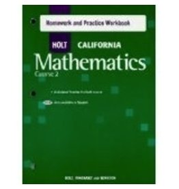 Holt California Mathematics Course 2 Homework And Practice Workbook