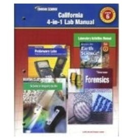 California 4-In-1 Lab Manual Grade 6