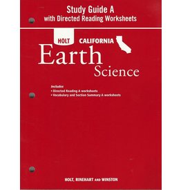 Study Guide A with Directed Reading Wkst--Earth Science CA