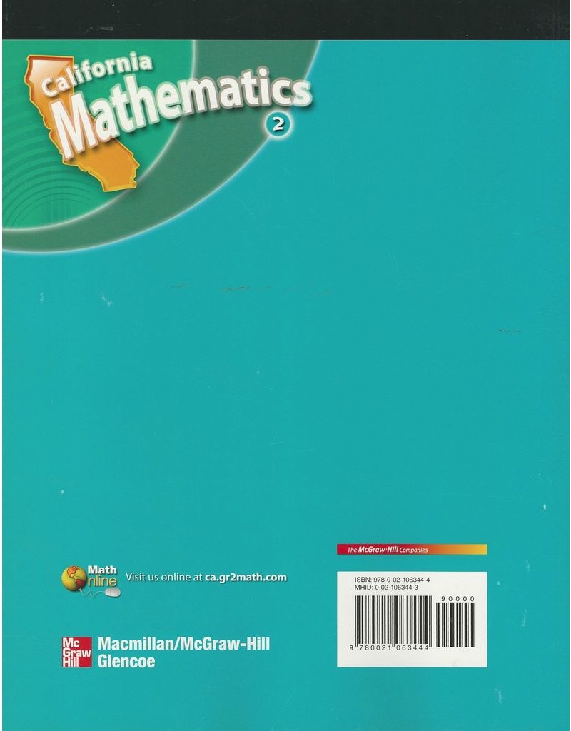 CA Mathematics - Grade 2 - Reteach and Skills Practice Workbook