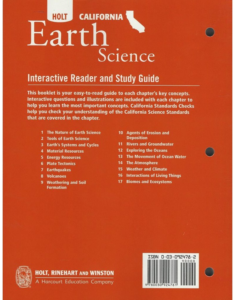 Earth Science [CA] Grade 7