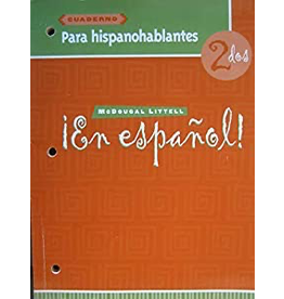 Cuaderno Para Hispanohablantes ¡En español 2 dos