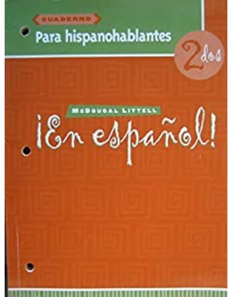 Cuaderno Para Hispanohablantes ¡En español 2 dos