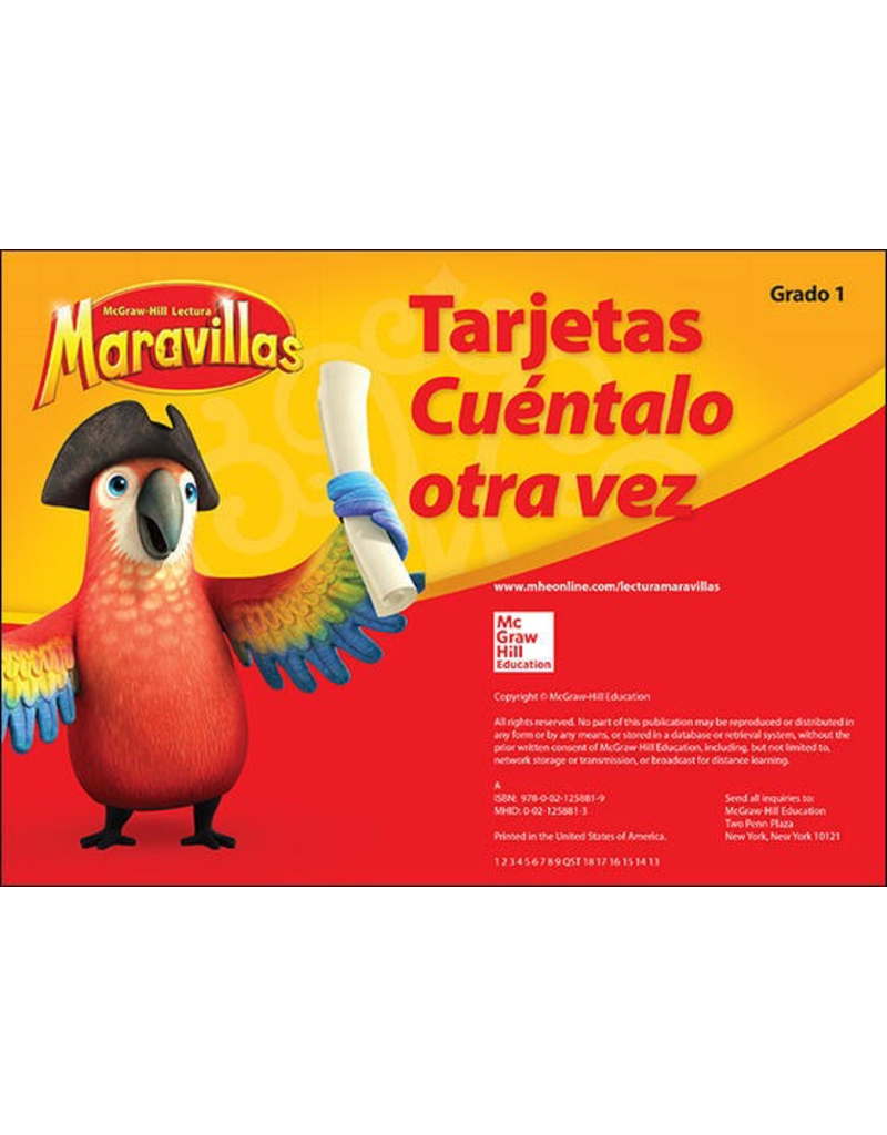 Lectura Maravillas, Grade 1, Retelling Cards