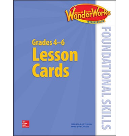 Reading Wonderworks Foundational Skills Lesson Cards Grade 4-6