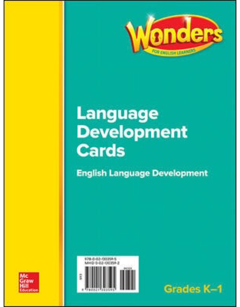 Wonders for English Learners Grades K-1 Language Development Cards