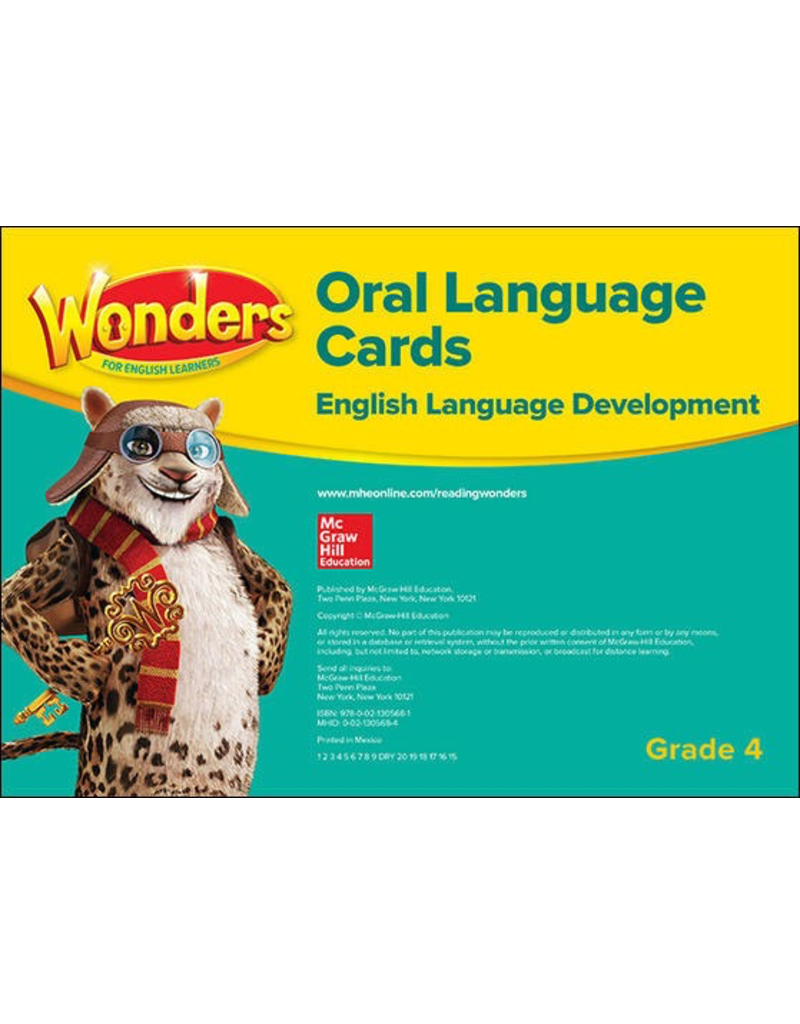 Wonders for English Learners Grade 4 Oral Language Cards