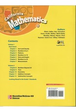 California Mathematics Student Text Grade K (Concepts, Skills, And Problem Solving, Volume 1)