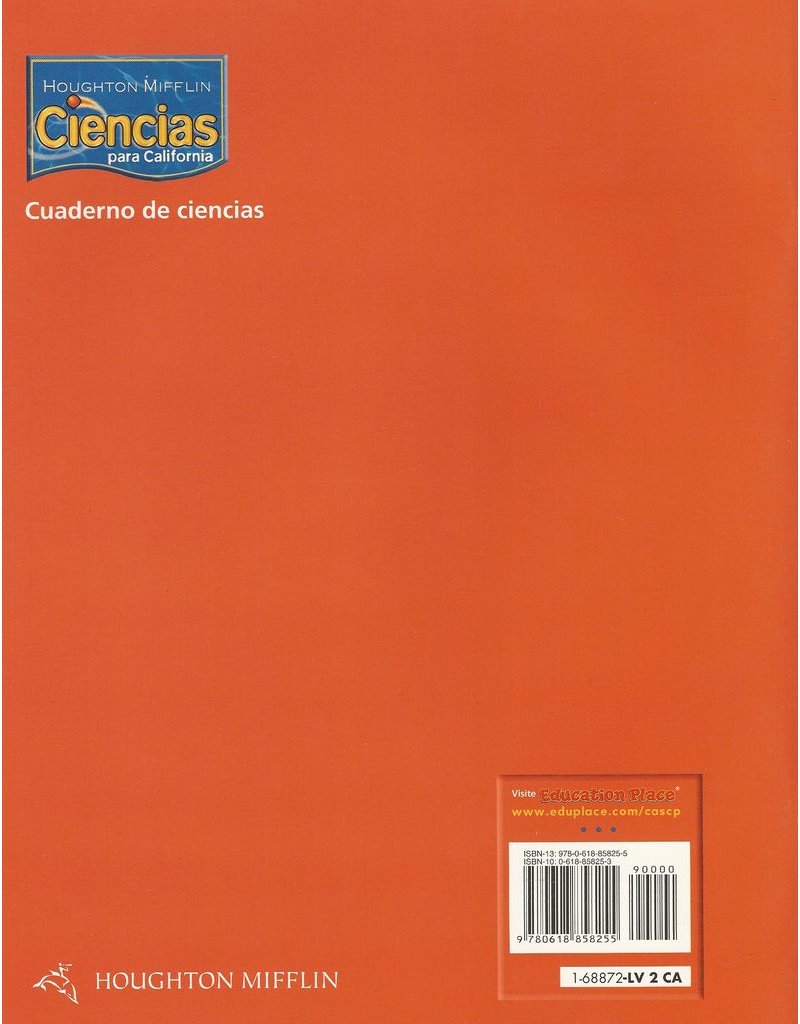 Houghton Mifflin Science Spanish California: Notebook Consumable Level 2 (Spanish Edition)