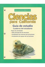 Houghton Mifflin Science Spanish California: Science California Study Guide Consumable, Level 1 (Spanish Edition)