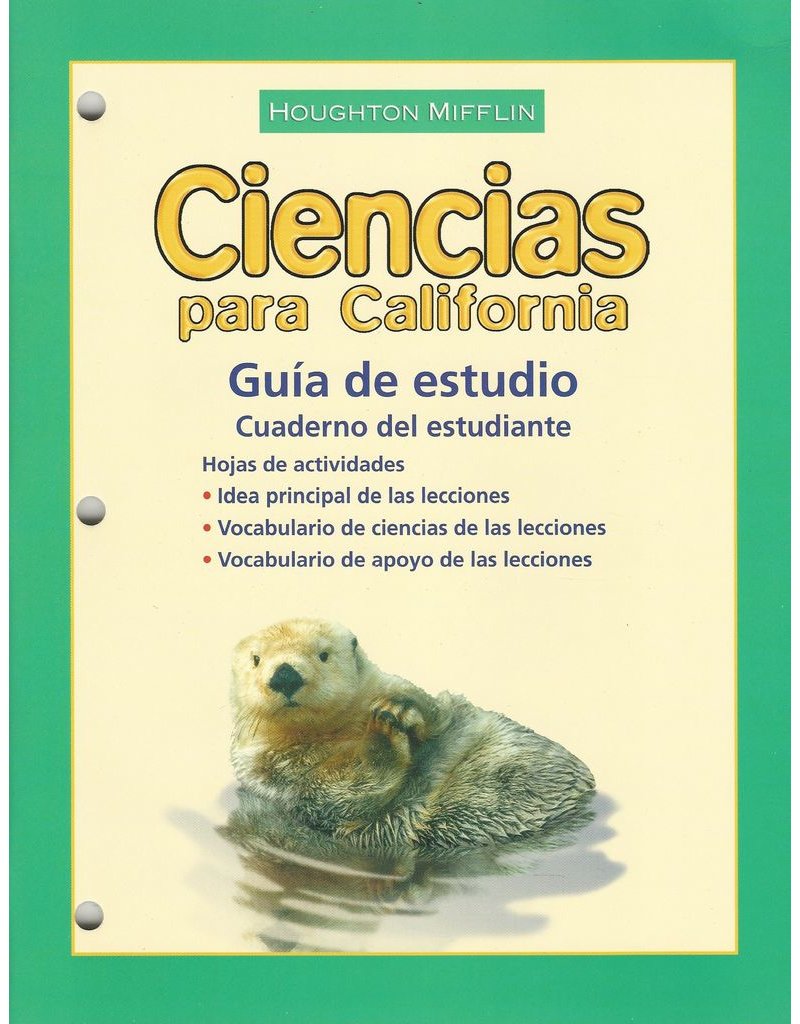 Houghton Mifflin Science Spanish California: Science California Study Guide Consumable, Level 1 (Spanish Edition)