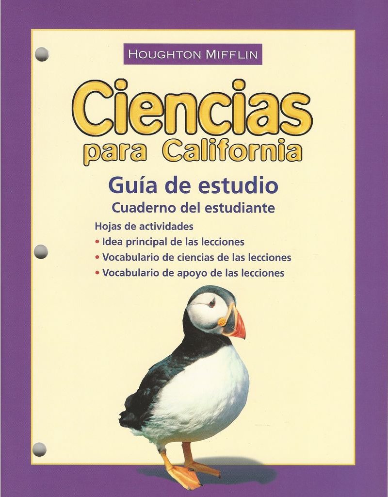 Houghton Mifflin Science Spanish California: Science California Study Guide Consumable, Level 3 (Spanish Edition)