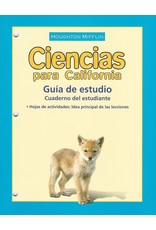 Houghton Mifflin Science Spanish California: Science California Study Guide Consumable, Kindergarten (Spanish Edition)