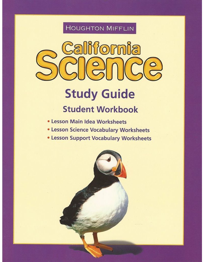 CA Science Study Guide Student Workbook Grade 3
