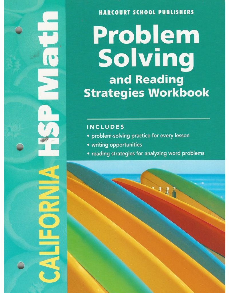 Hsp California Math Problem Solving And Reading Strategies Workbook, Grade 3