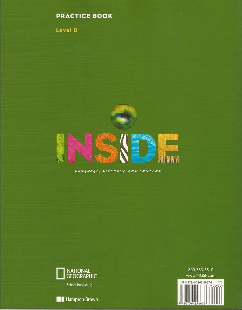 Inside - Language, Literacy and Content - Practice Book - Level D