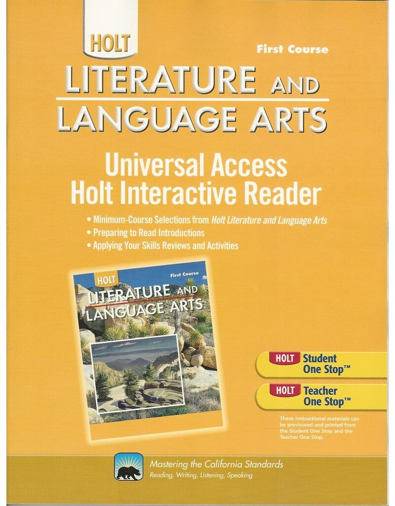 Holt Literature And Language Arts California: Universal Access: Interactive Reader Grade 7