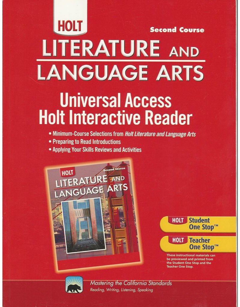 Holt Literature And Language Arts California: Universal Access: Interactive Reader Grade 8