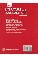 Holt Literature And Language Arts California: Universal Access: Interactive Reader Grade 8