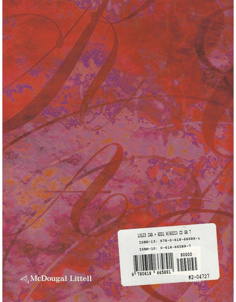 McDougal Littell Language of Literature: The Interactive Reader Plus with Additional Support with Audio-CD Grade 7