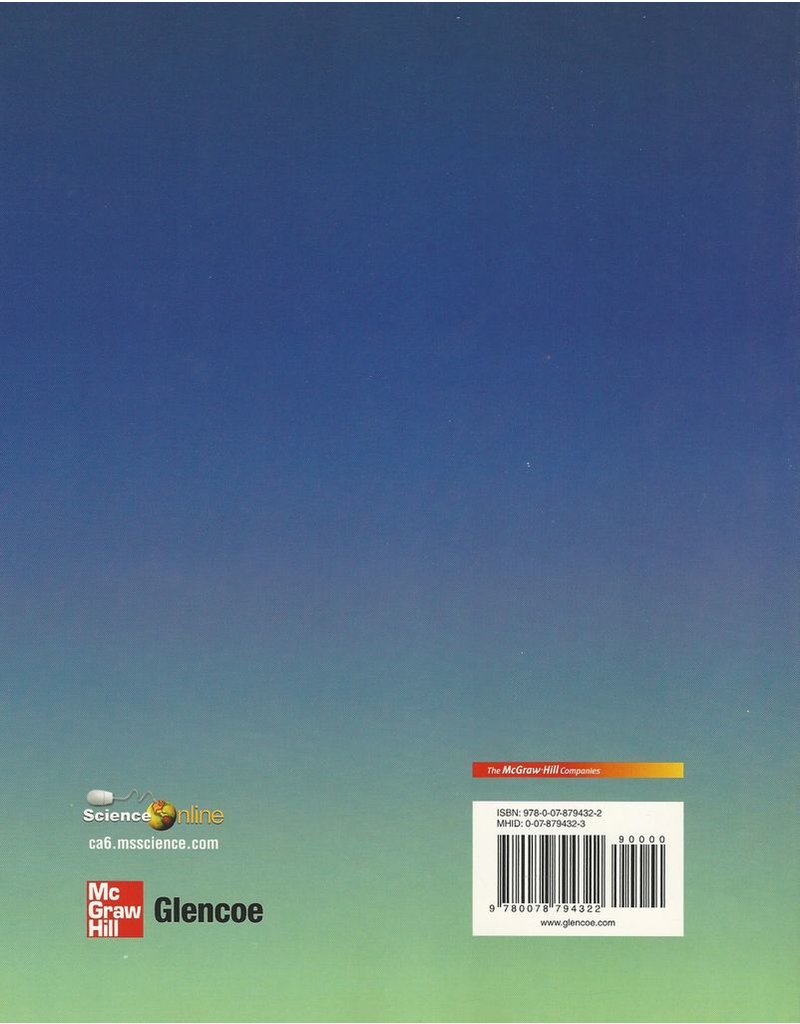 Glencoe Science Notebook Grade 6 California Edition: Active Reading Note-Taking Guide