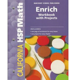 California Hsp Math, Grade 1: Enrich Workbook With Projects
