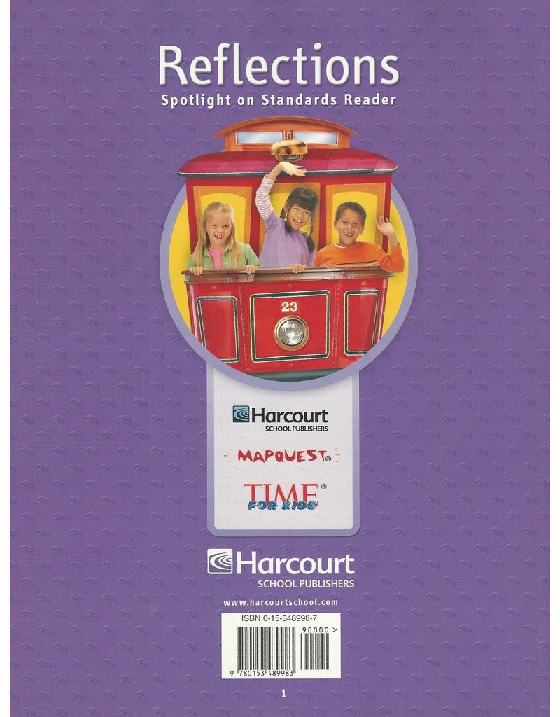 Harcourt School Publishers Reflections California: Spotlight On Standards Reader Grade 1