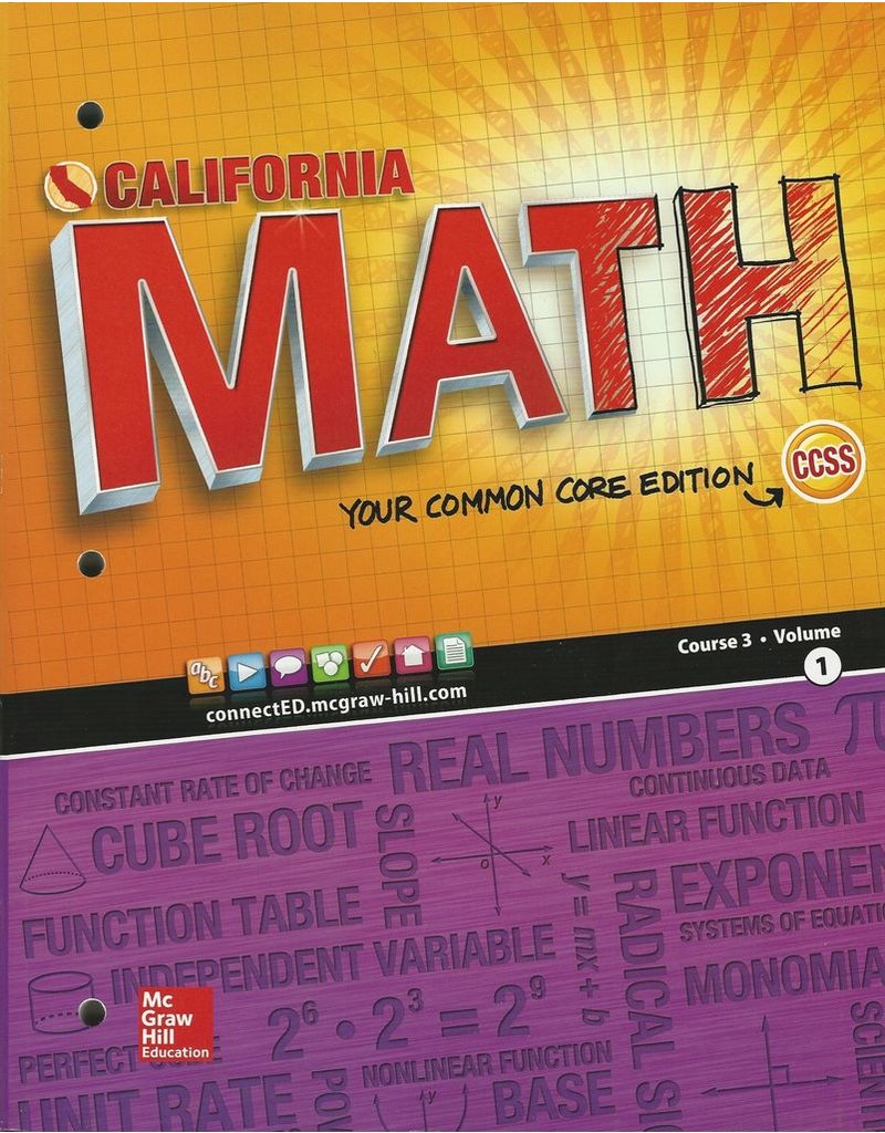 Math Volume 1 {CA} Grade 8