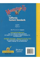 Measuring Up To The California Content Standards Algebra 1 Level H