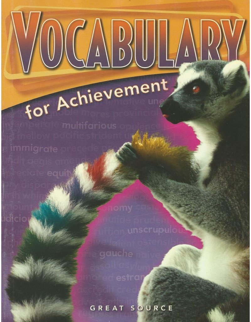 Vocabulary For Achievement: Student Edition Fourth Course
