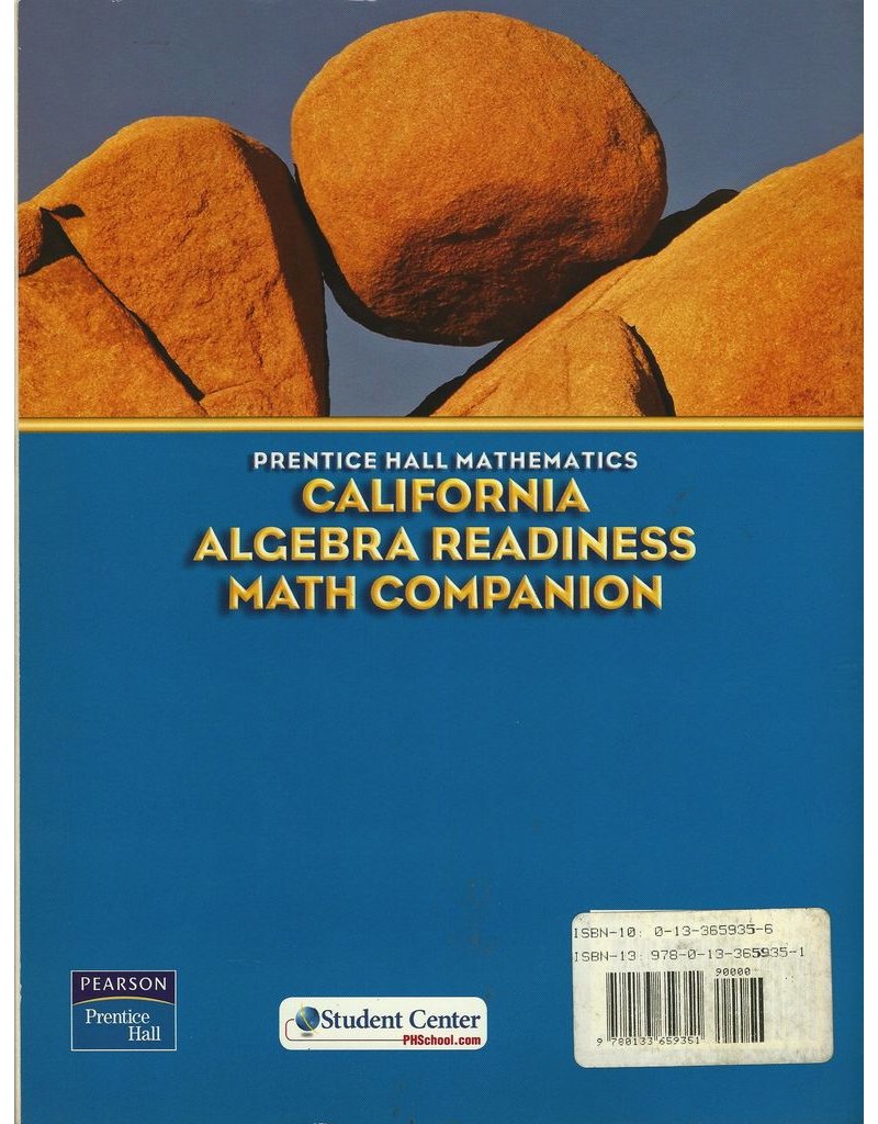 Math Companion (Prentice Hall Mathematics, California Algebra Readiness)