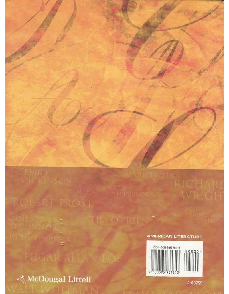 Mcdougal Littell Language Of Literature: Student Edition Grade 11