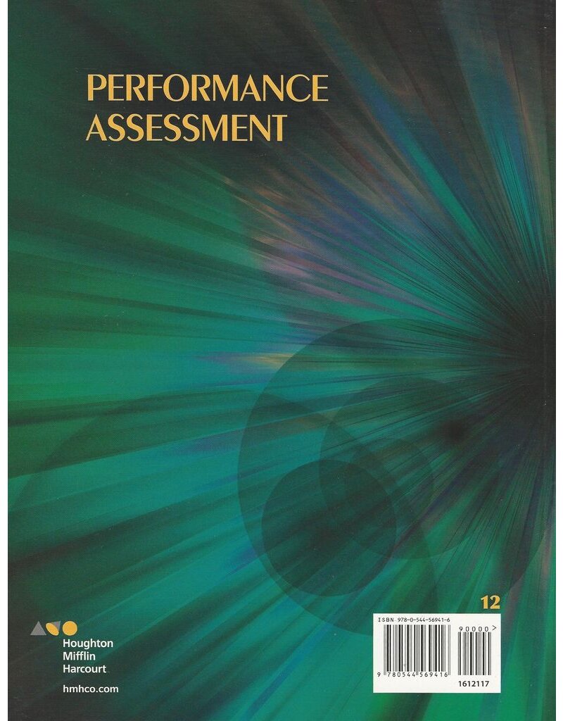 Collections: Performance Assessment Student Edition Grade 12