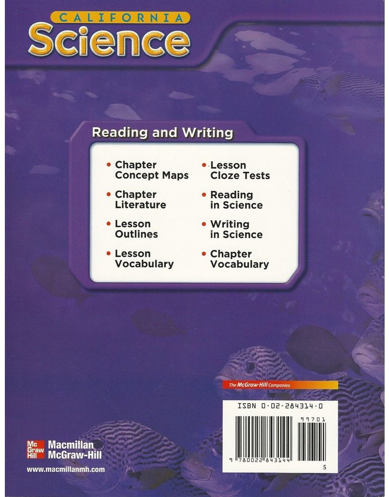 Reading And Writing In Science Grade 5 (California Science, Student Edition)