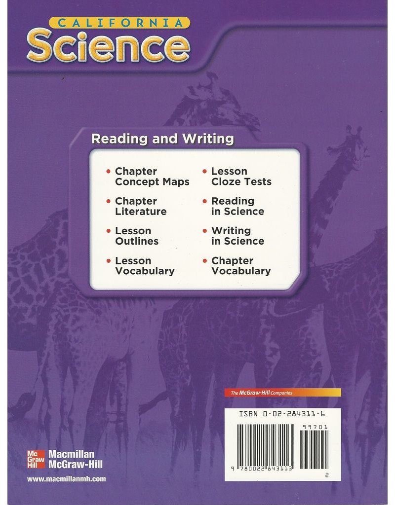 Reading And Writing In Science Grade 2 (California Science, Student Edition)