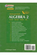 Holt McDougal Larson Algebra 2 California: Student Edition 2007