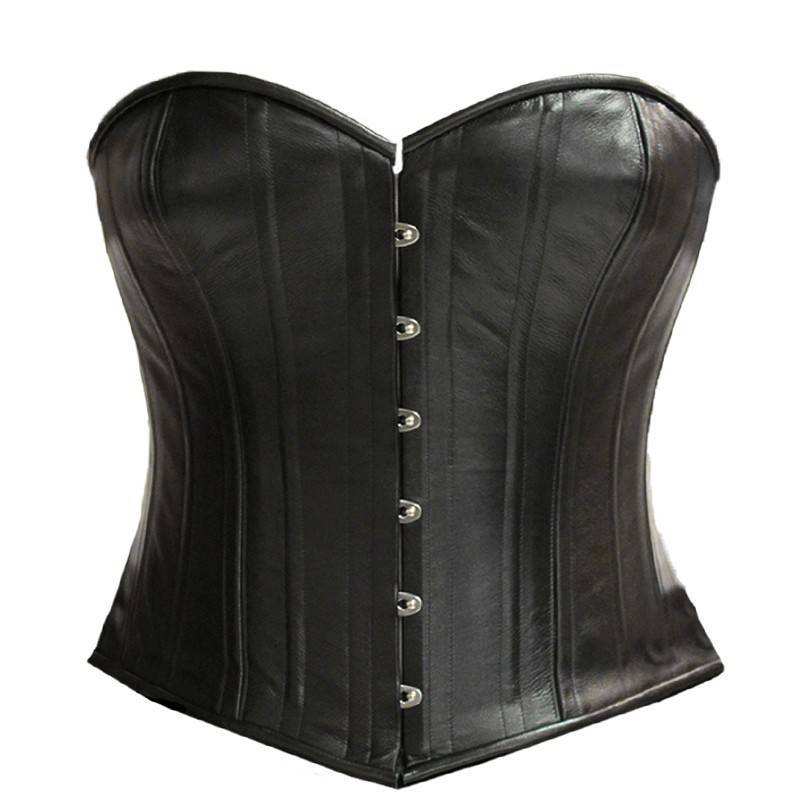 Leather Corset W/Side Lacing - Passional Boutique