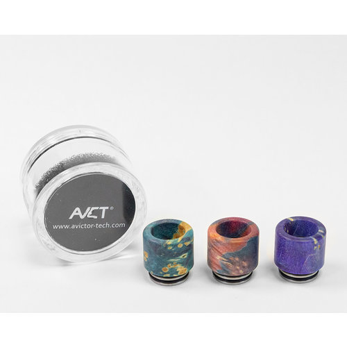 AVCT AVCT High-End Stabilized Wood And Stainless Steel Standard 810 Drip Tips - Assorted Colors AVCT AVCT High-End Stabilized Wood And Stainless Steel Standard 810 Drip Tips - Assorted Colors