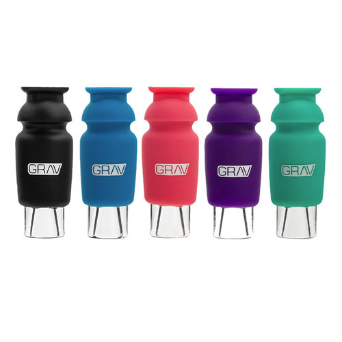 Grav Labs GRAV - Silicone Capped Glass Crutch Cone Holder Grav Labs GRAV - Silicone Capped Glass Crutch Cone Holder
