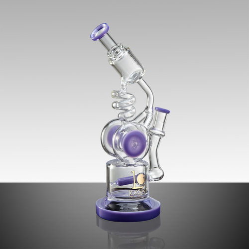 Lookah Glass Lookah Glass - 11" Unique Glass Water Pipe With Spiral Design And Inline Perc Lookah Glass Lookah Glass - 11" Unique Glass Water Pipe With Spiral Design And Inline Perc